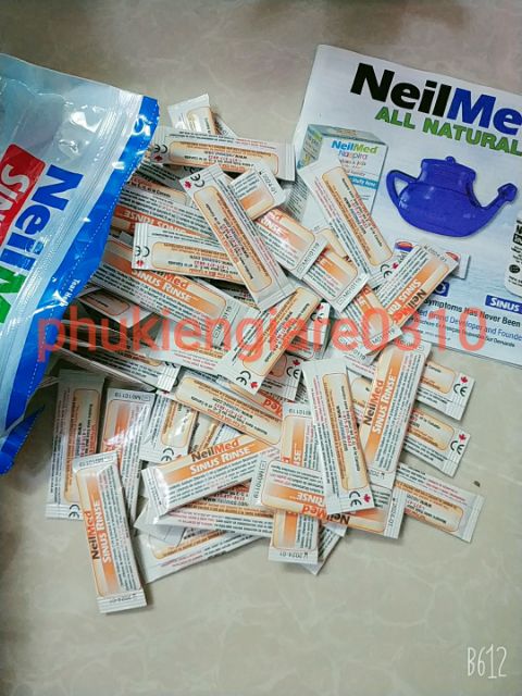 Muối rửa mũi Trẻ Em Neilmed kids hộp 120 gói