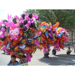 Sỉ bóng bay hình thú, bóng bay con giống giá rẻ( combo 50 con)