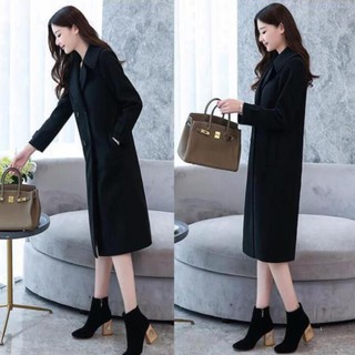 Áo Khoác Dạ Dài 4 Nút Kèm Đai , Áo Dạ Dáng Dài Túi Xéo 2 Lớp Dày Dặn Hàng Quảng Châu Cao Cấp.