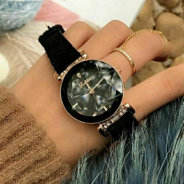 Đồng Hồ Nữ SCOTTIE 9025 Mặt Vát Kim Cương Chính Hãng