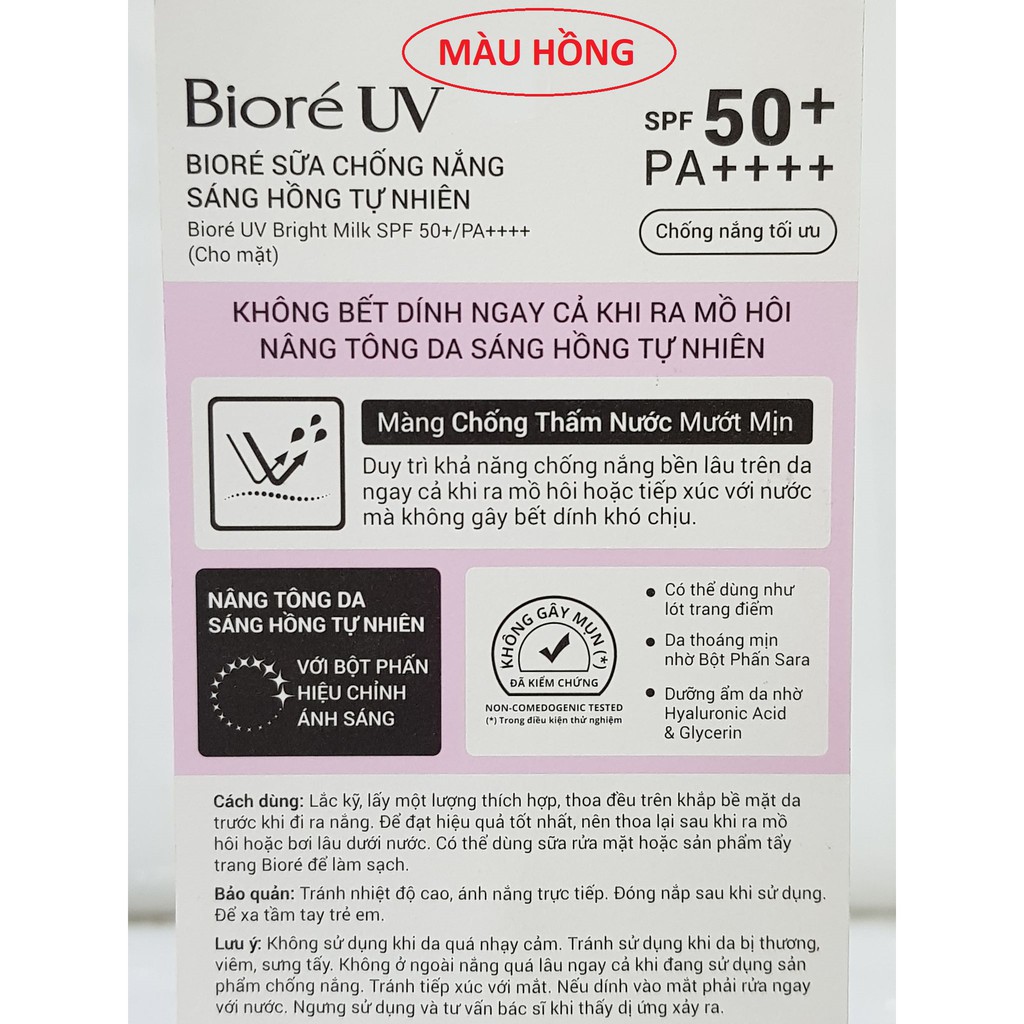 Sữa Chống Nắng Biore UV SPF50 PA++++ 30ml