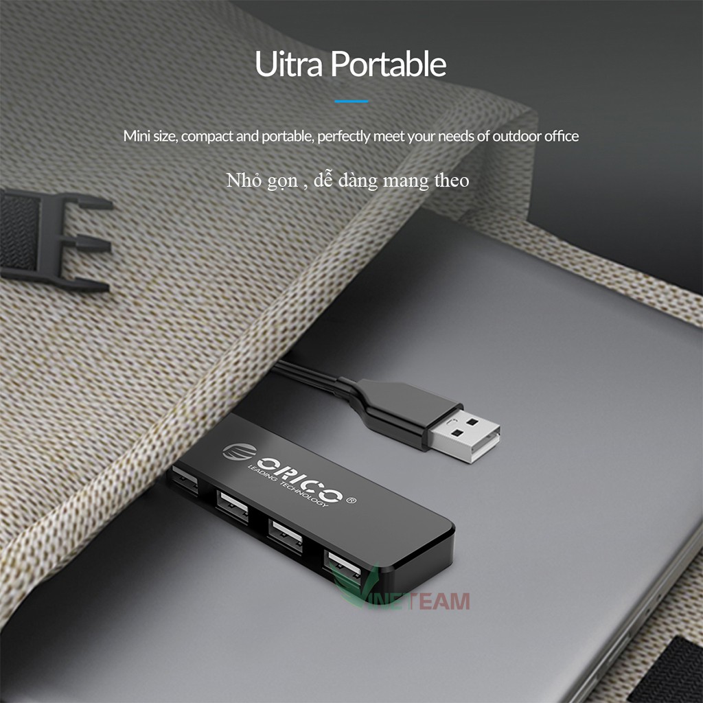 Bộ chia USB 4 cổng 2.0 Orico FL01 - 4 USB 2.0 giá rẻ vô địch bảo hành 12 tháng -dc4250