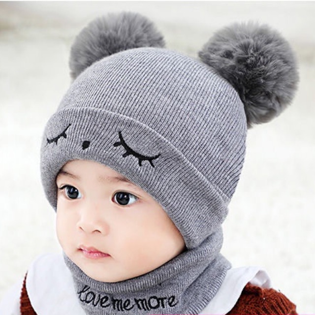 2021 mũ mới trẻ em mùa thu mũ trẻ em mũ nam nữ mũ len sơ sinh ấm áp mùa đông