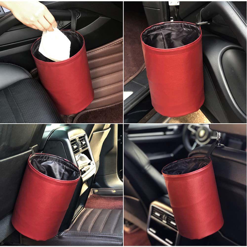 Thùng Đựng Rác Chống Thấm Nước Màu Đen Tiện Dụng Cho Xe Hơi