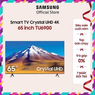 Smart tivi samsung crystal 4k 65 inch ua65tu6900kxxv - model 2020 - miễn phí lắp đặt