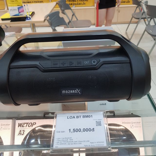 Loa Bluetooth MozardX BM01 Chống nước mới 100%