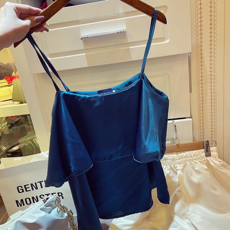 SNU199 - SET NỮ ÁO XANH TẦNG 2S MIX SOOC TRẮNG | BigBuy360 - bigbuy360.vn