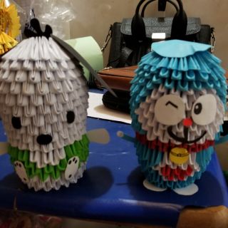 Origami đôi 3D xếp sẵn