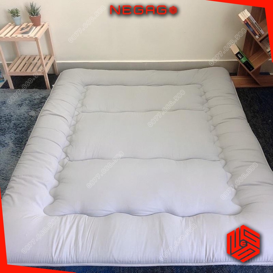 Nệm 1 người nằm trải sàn gấp gọn thoải mái loại Topper nệm xuất Nhật êm ái | NEGAGO