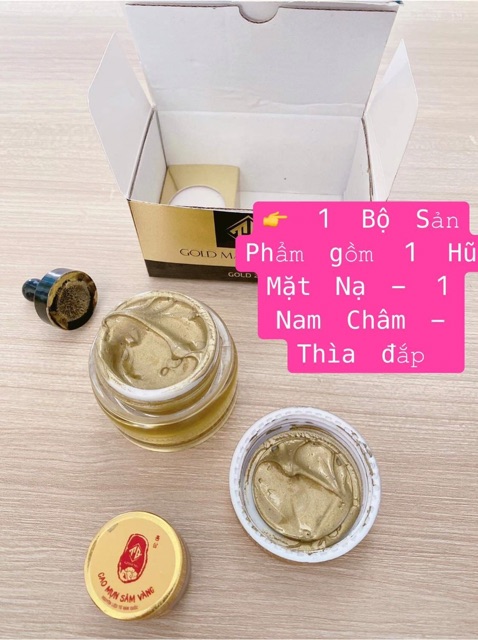 MẶT NẠ VÀNG 24K QLADY - MẶT NẠ TỪ TÍNH TẶNG NAM CHÂM