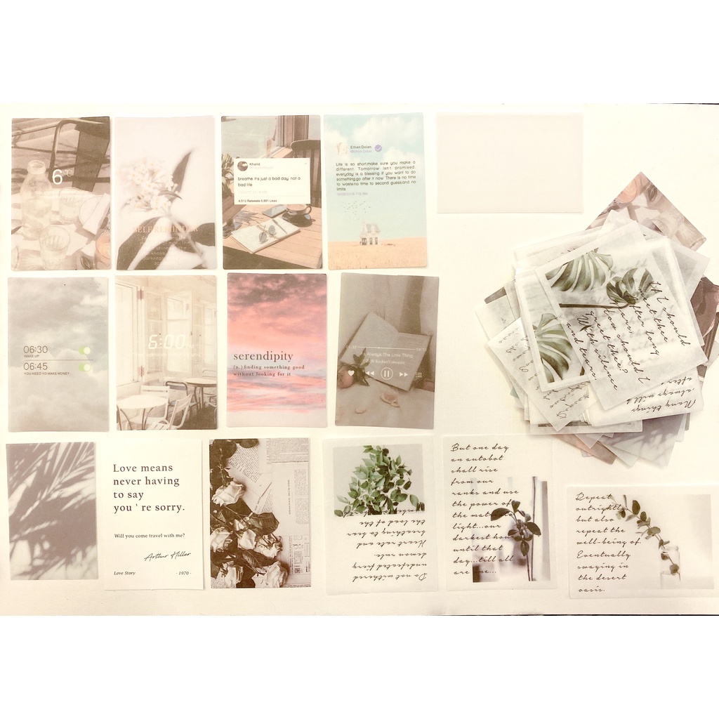 ⚡ Nhãn dán trang trí Pastel 01 - Set 05 Pcs Mẫu ngẫu nhiên theo phân loại