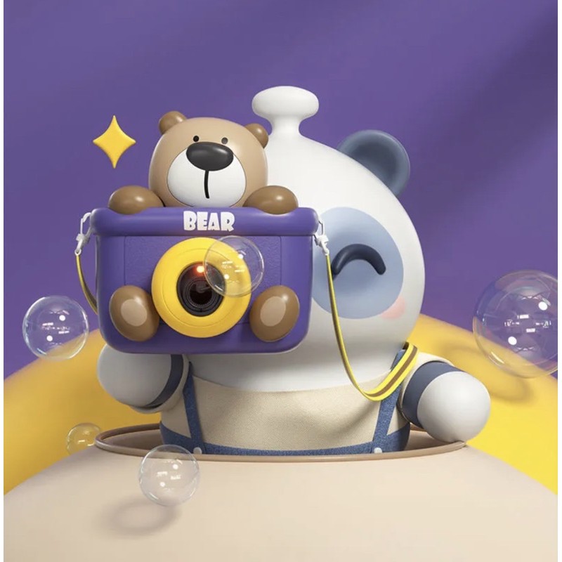 Máy ảnh tạo bọt hình gấu vịt dễ thương cho bé - Shop JamesBond Kidsa