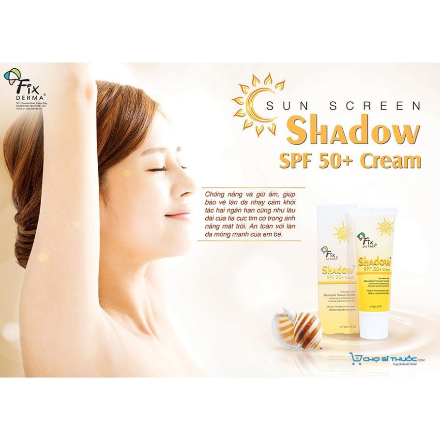 ( CHÍNH HÃNG ) KEM CHỐNG NẮNG SPF 50+ FIXDERMA SHADOW SPF 50+ CREAM