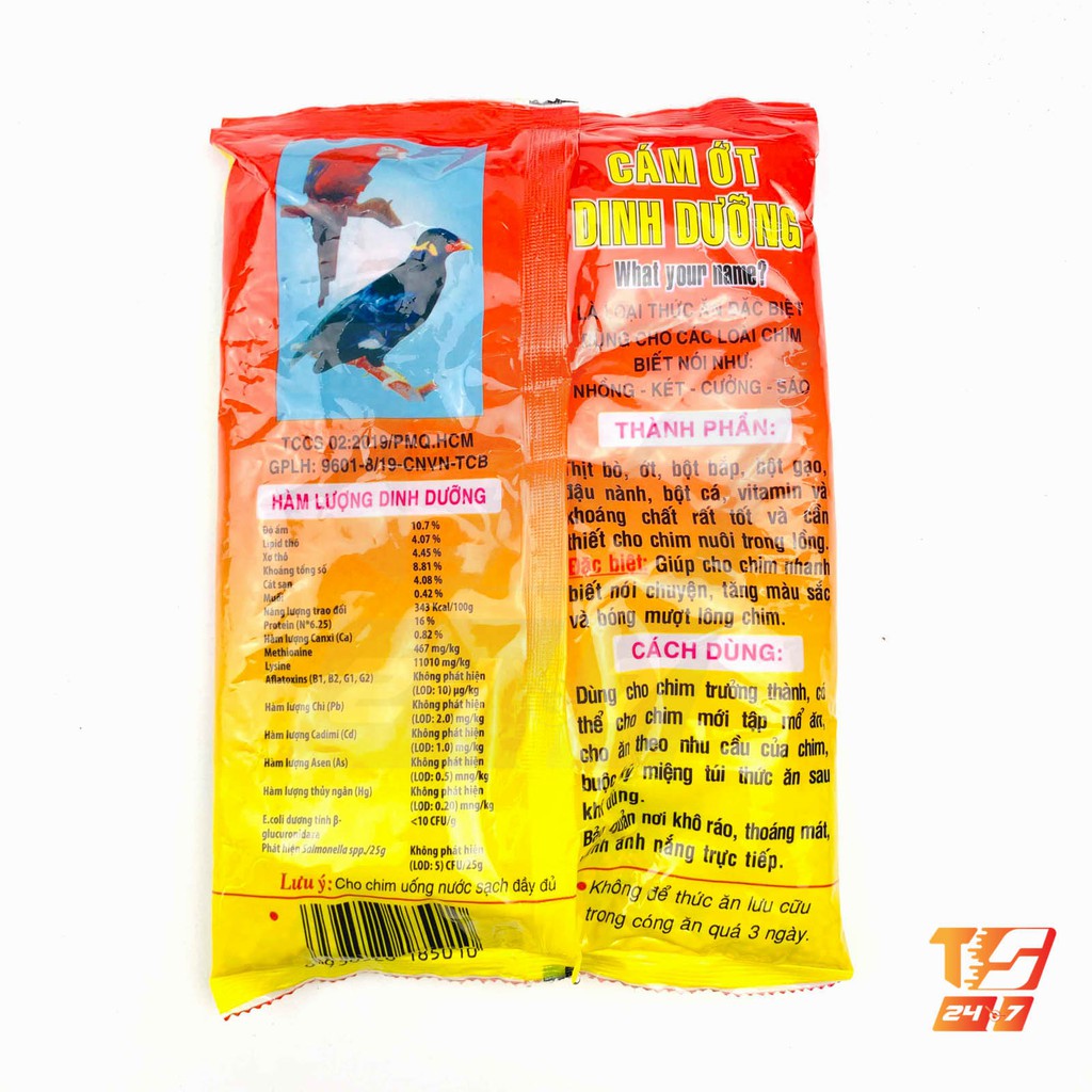 Cám Ớt Minh Tuân 500g - Thức Ăn Chim Nhồng, Két, Cưỡng, Sáo