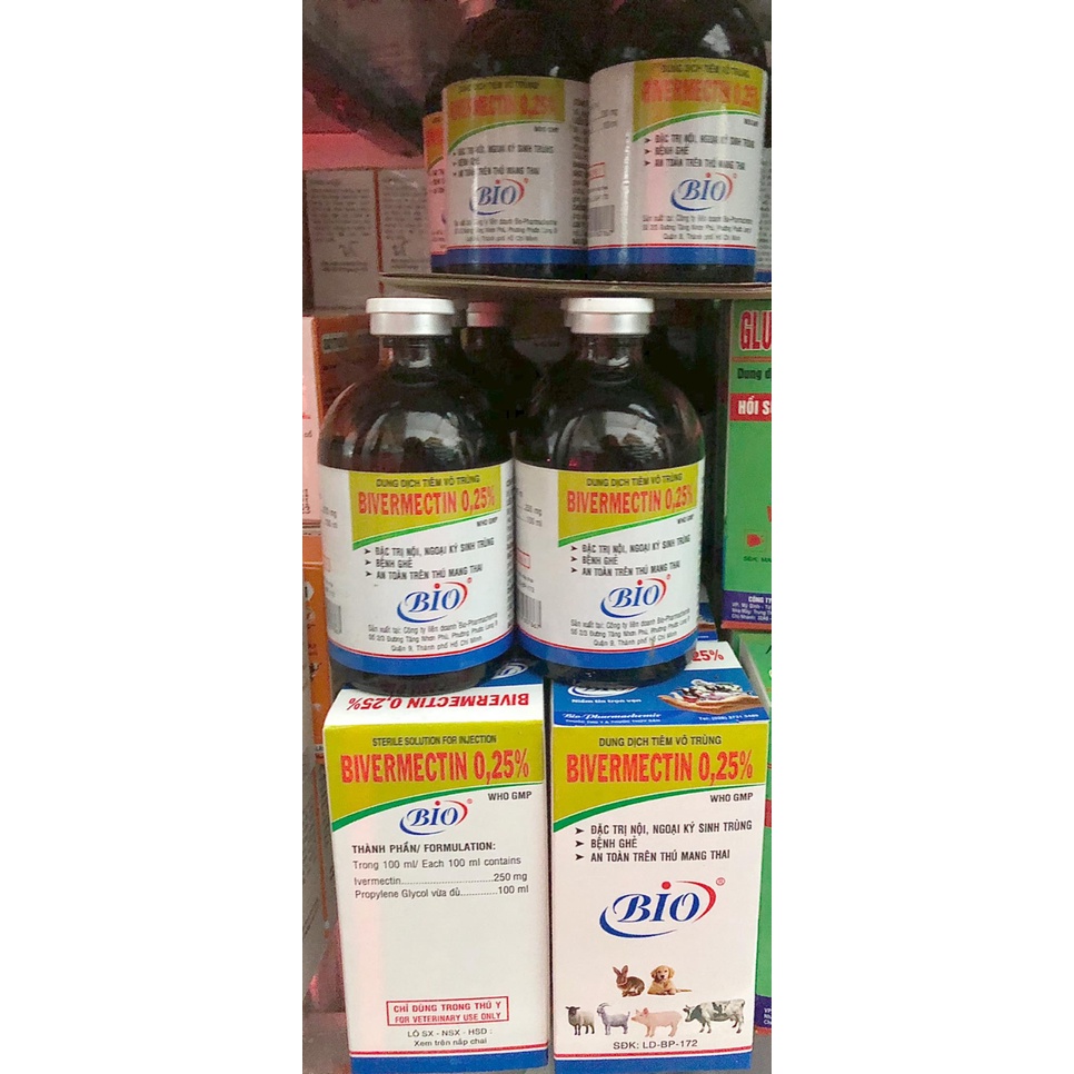 [ ĐT] BIO BIVERMECTIN 0.25% 100ML