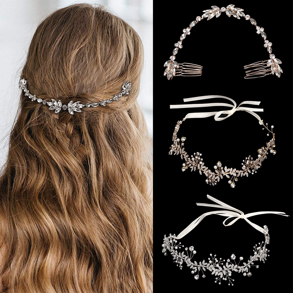 Phụ kiện cài tóc phong cách Boho cho cô dâu phụ kiện ngày cưới