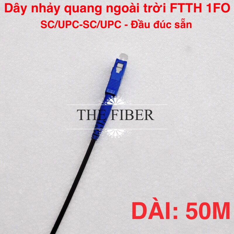 Dây nhảy quang ngoài trời SC UPC dài 50m 1FO SM FTTH