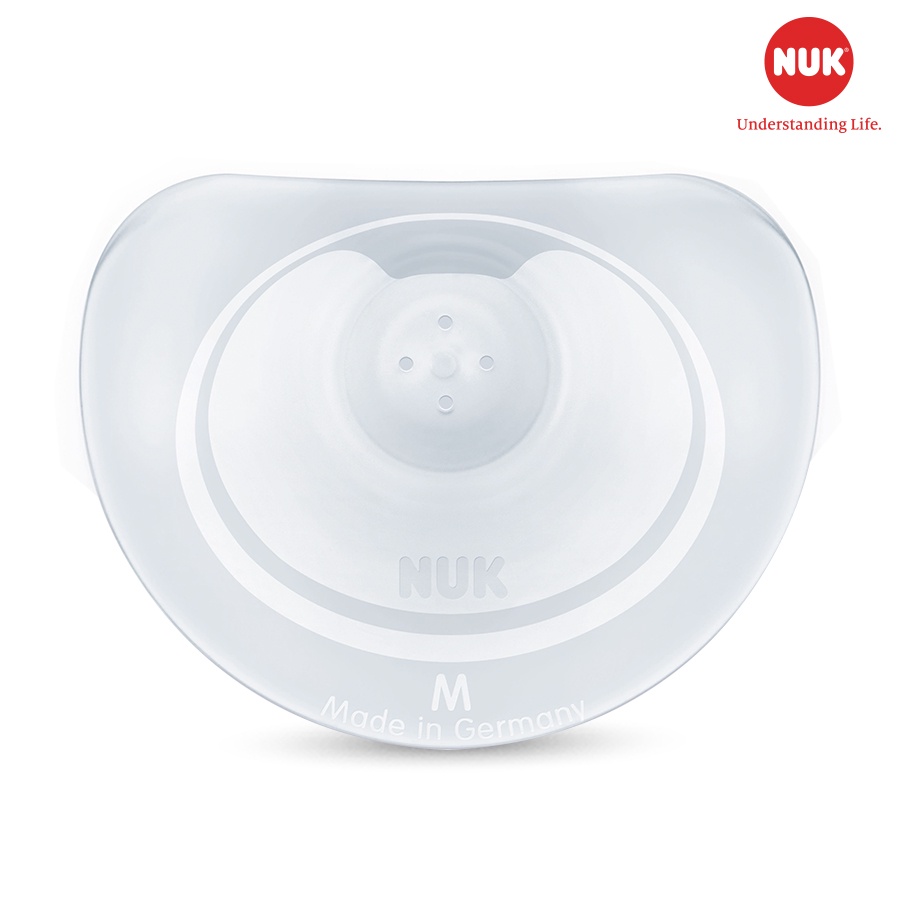 Trợ ti silicone NUK bán nguyệt đường kính 20mm (Hộp 2 cái)