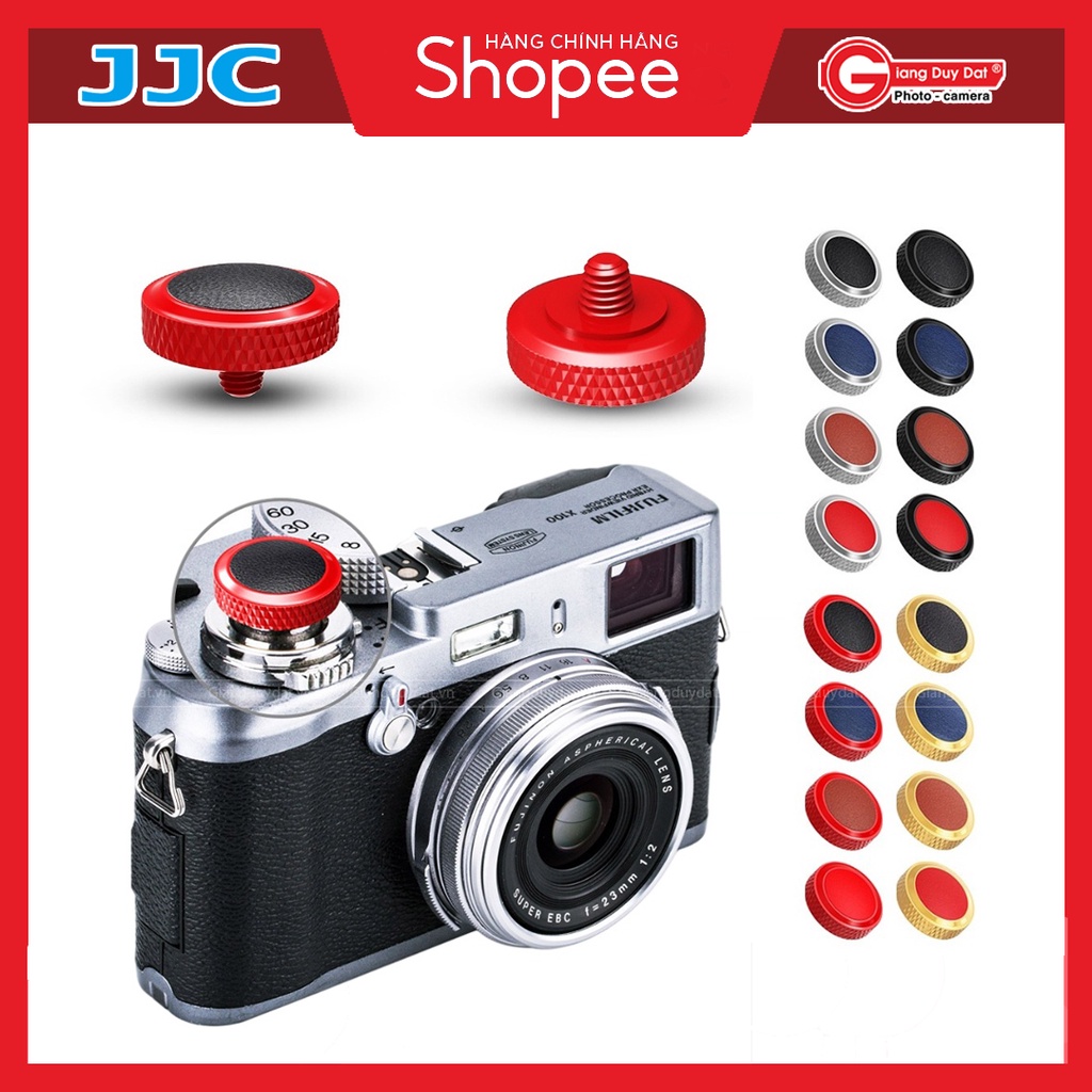 Nút Bấm Chụp Ảnh JJC-SRB Deluxe Soft Release Dành Cho Máy Ảnh Fujifilm, Leica, Contax l Nút shutter bấm chụp máy Fuji