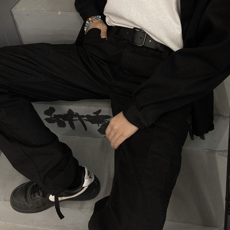 Thắt Lưng Màu Đen Phong Cách Hiphop Đường Phố Cá Tính Cho Nam Và Nữ