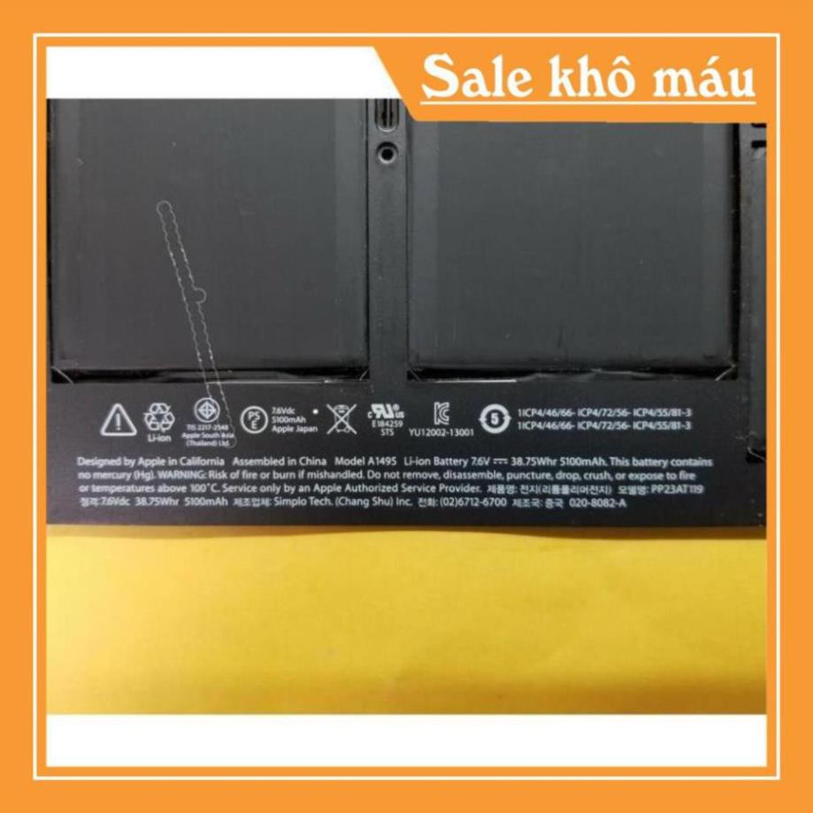 ⚡️[Pin zin] Pin macbook A1495 dùng cho A1465 (2012 - 2015)  Air 11-inch