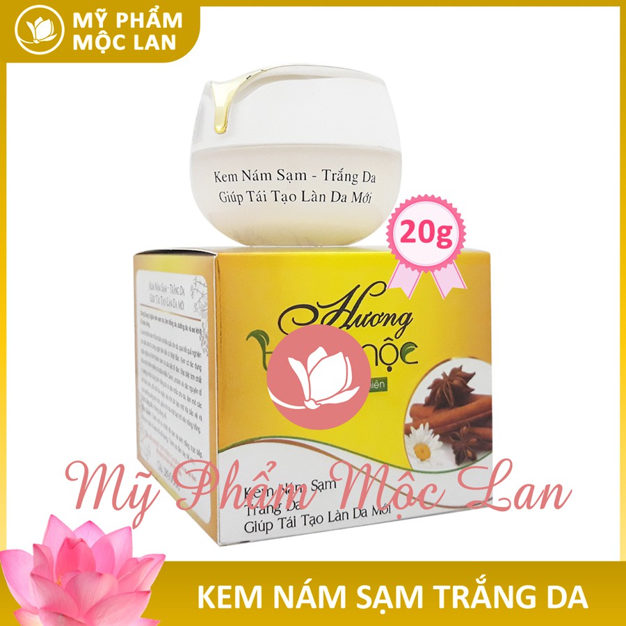 Kem nám sạm, trắng da, giúp tái tạo làn da mới - Kem Hương Thảo Mộc 20g - Mỹ phẩm Mộc Lan (HTMSAM20)