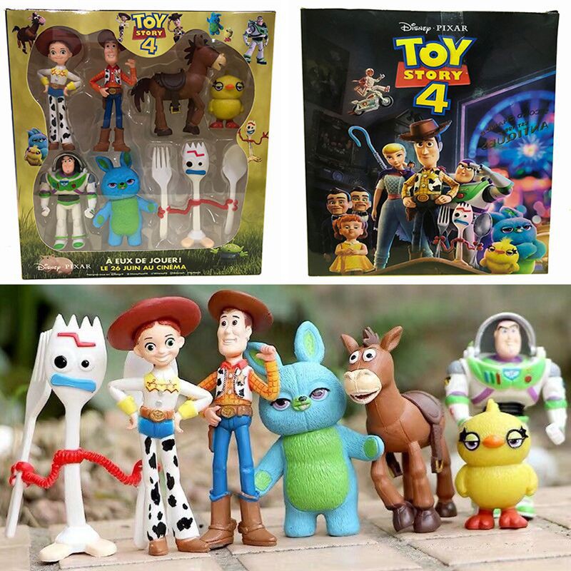 Bộ 7 Mô Hình Nhân Vật Phim Hoạt Hình Toy Story 4 Woody