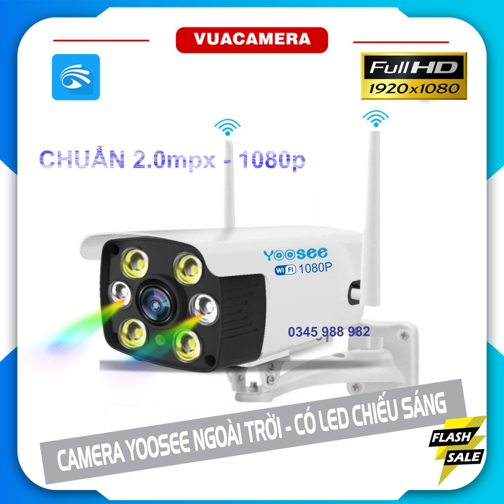Camera YooSee lắp ngoài trời FHD 2.0mpx - có led chiếu sáng W26s | BigBuy360 - bigbuy360.vn