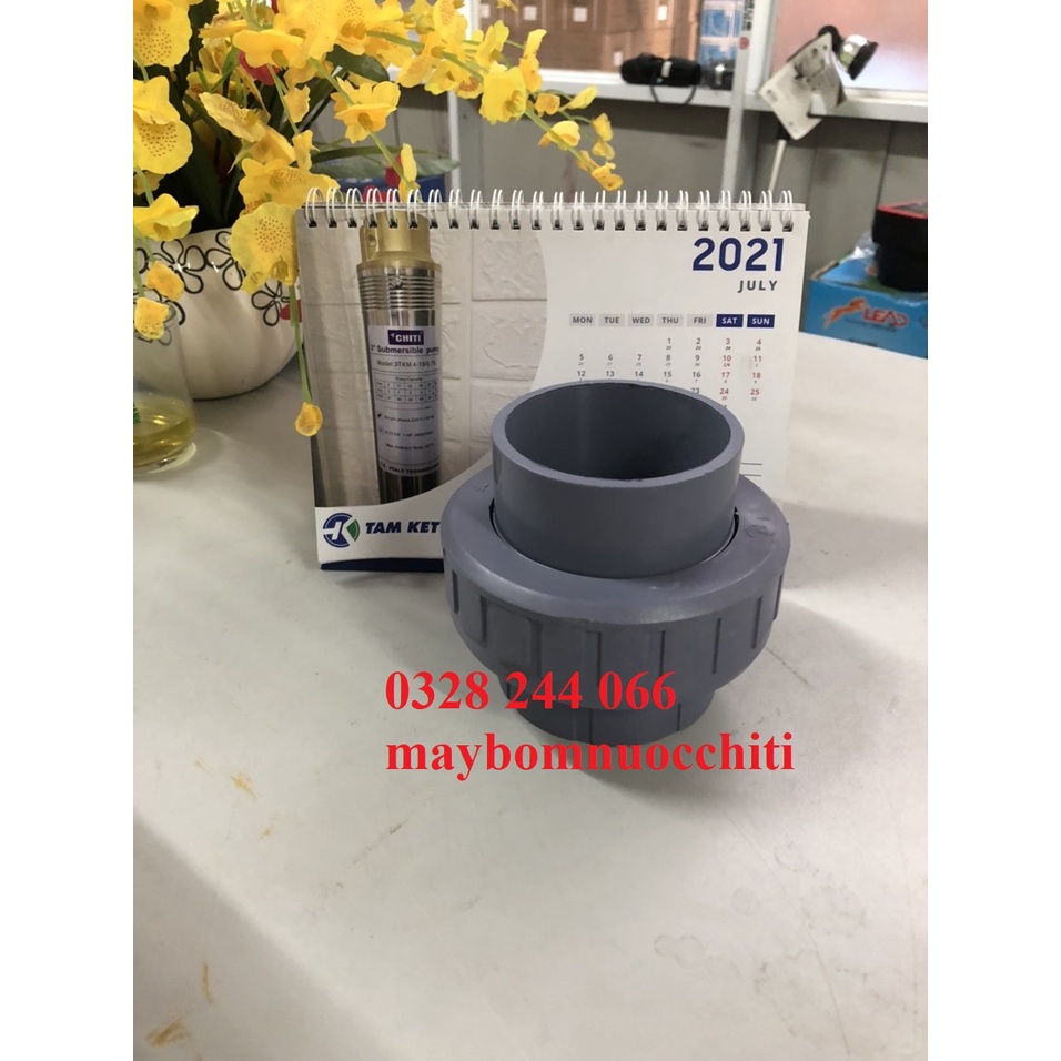 Rắc co nối ống 60-75-90 PVC nhựa Ánh Sáng