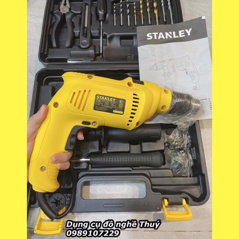 Bộ máy khoan động lực Stanley SDH600KV-B1 550W gồm 13 chi tiết