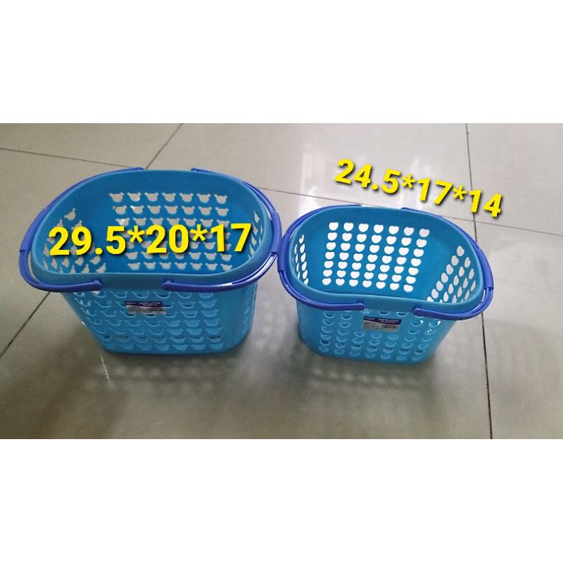 rổ nhựa có 2 quai xách hàng đẹp size to 24.5*17*14.