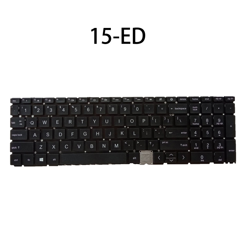 Bàn Phím Tiếng Anh Không Khung Cho HP ENVY 15-ed 15-ed0000 15m-ed0000 Màu Đen