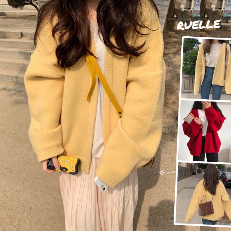 Áo Khoác Cardigan Dáng Rộng Thiết Kế Mới Thời Trang Dành Cho Nữ