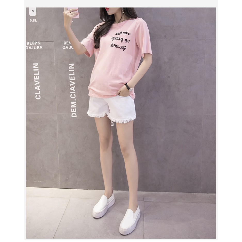 Quần Đùi Bầu Jean Xinh Trẻ Trung Năng Động Q77