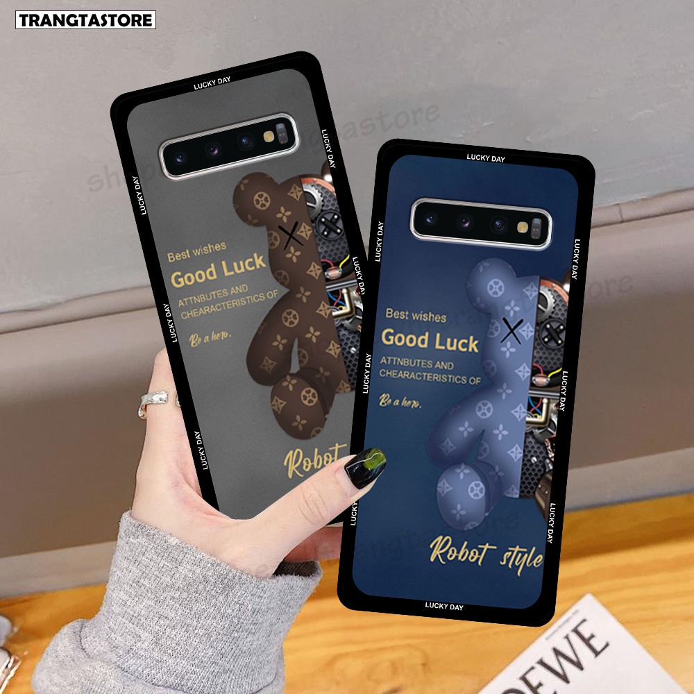 Ốp lưng Samsung S10 / S10 5G / S10 Plus / S10+ in hình gấu Bearbrick,Mountain,xanh,đen,đỏ giá rẻ