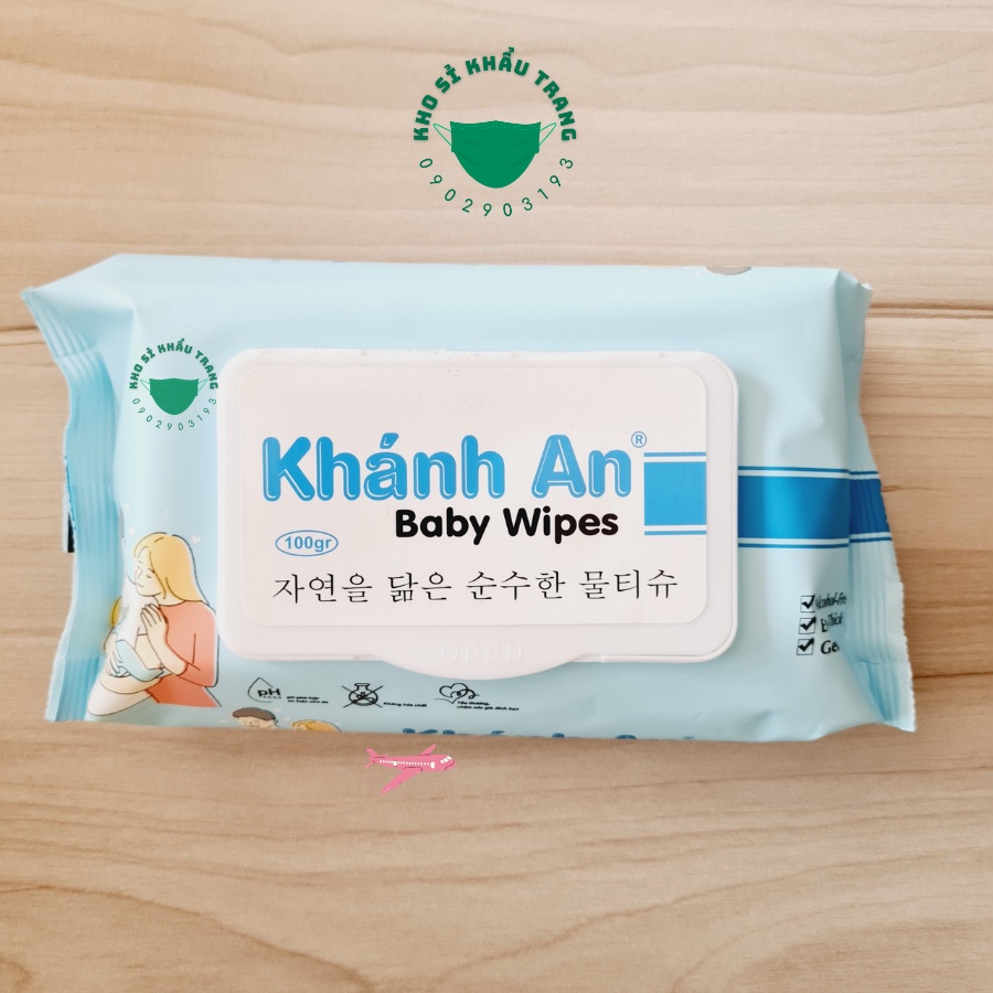 Khăn ướt baby Khánh An hương thơm nhẹ nhàng