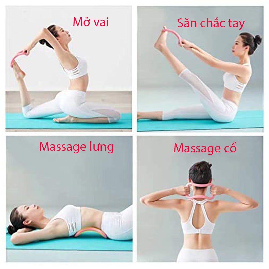 Yoga Vòng Tập Yoga MYRING Hỗ Trợ Tập Cổ, Vai, Gáy, Lưng, Bụng, Đùi, Bắp Chân, Bắp Tay, Bàn Chân Đài Loan Cao Cấp