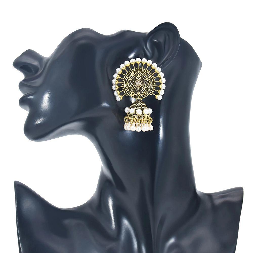 PINEVN Bông Tai Dáng Dài Phong Cách Bollywood Ấn Độ Cổ Điển Sang Trọng Thời Trang