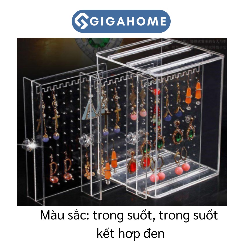 Giá Treo Khuyên Tai, Dây Chuyền GIGAHOME Kệ Đỡ Trưng Bày Trang Sức 3 Ngăn 9067