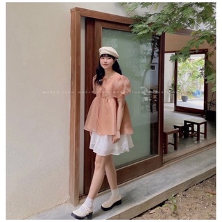 bộ baby doll tiểu thư phong cách
