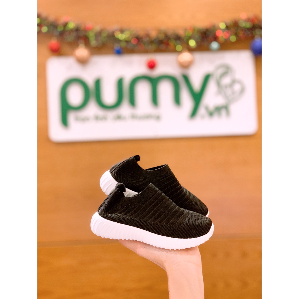 Giày Slip On Màu Trơn Vải Mềm Cho Bé