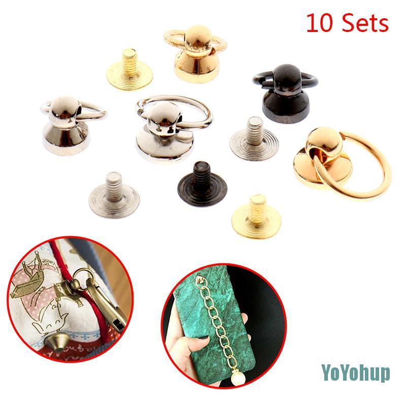 Set 10 Móc Khóa Túi Xách Bằng Kim Loại Tiện Dụng