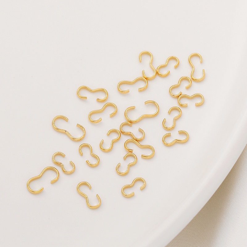 Khóa Cài Vòng Cổ / Vòng Tay / Trang Sức Bằng Đồng Mạ Vàng 14K 8 Chế Độ diy