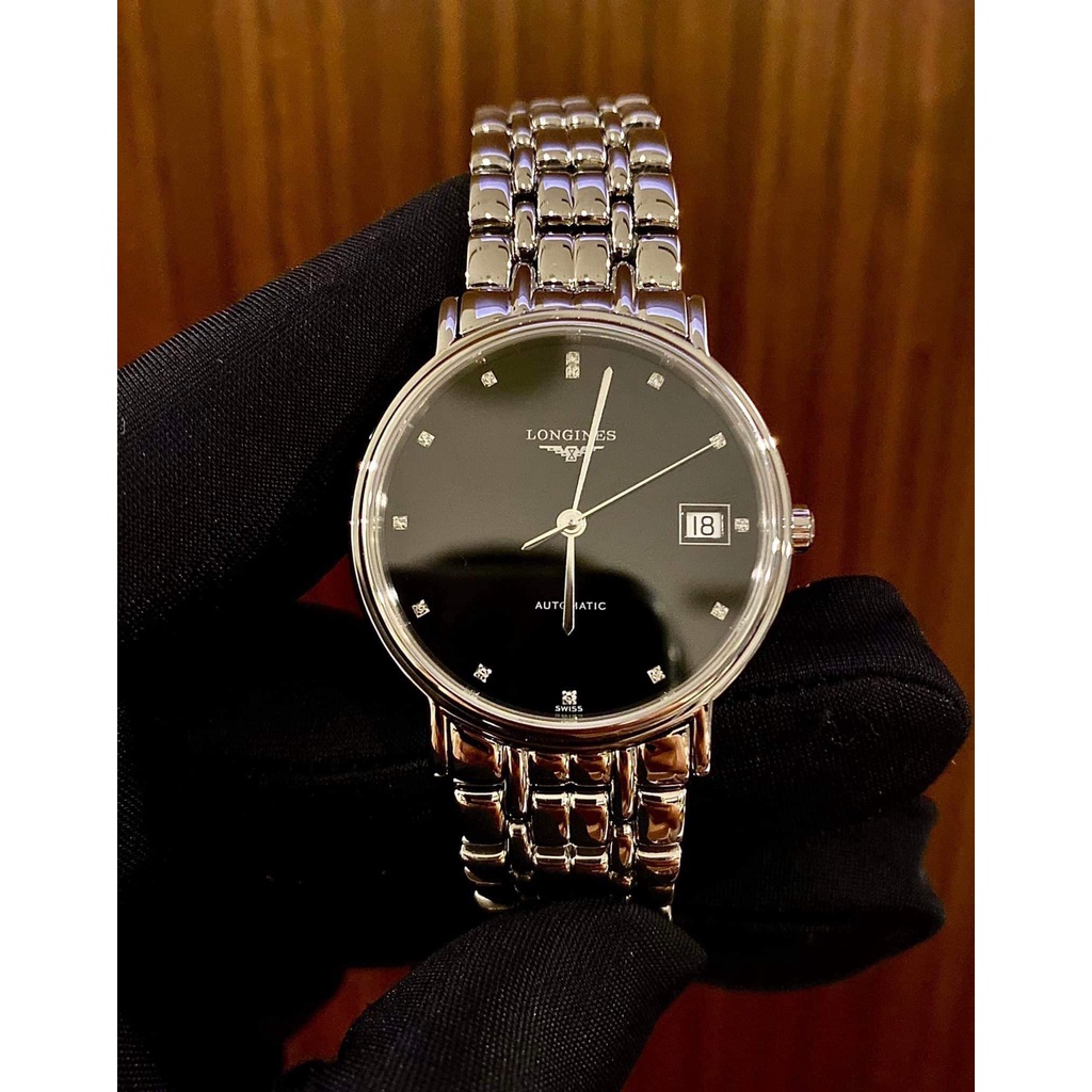 Đồng Hồ Nam Longines Presence Diamond Black Dial Automatic, Hàng Hiệu Chính Hãng, Thời Trang, Giá Tốt Giao Nhanh
