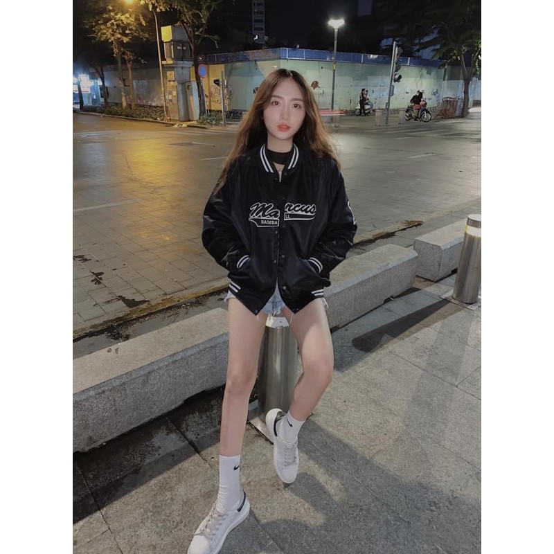 Áo Khoác Dù BOMBER MAR.CUS UNISEX❤Form rộng(Chất vải Dù dày xịn 2 lớp)[FREESHIP] | BigBuy360 - bigbuy360.vn