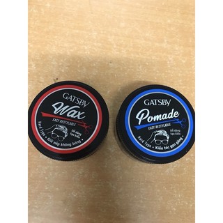 Pomade gốc nước vuốt tạo kiểu tóc Gatsby Hair gel Pomade Easy Restylable Hard Type waterbase 65g bóng thơm hương hoa quả