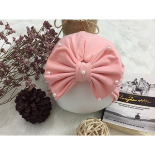 MŨ TURBAN NƠ ĐÍNH ĐÁ