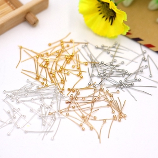 Set 200 Ghim Đầu Bi Đường Kính 0.5mm 16 18 22 25 30mm Làm Trang Sức Thủ Công