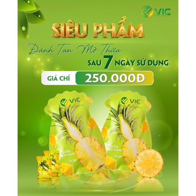 Kẹo Dứa giảm cân 7 ngày giảm 2-3kg