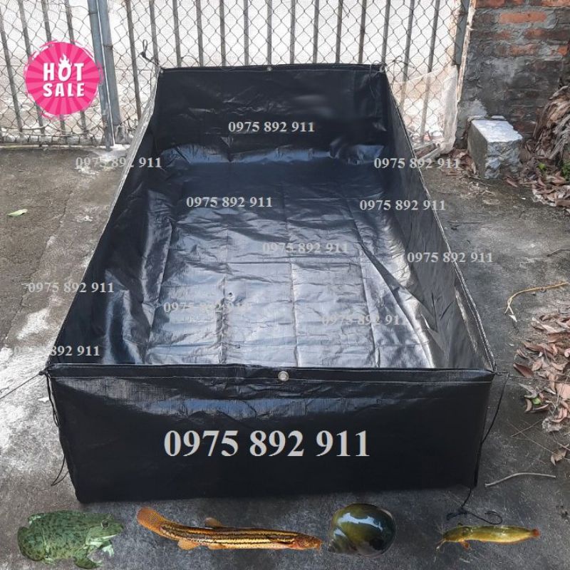Bể bạt nuôi ốc ếch cá loại 2x1x0,5